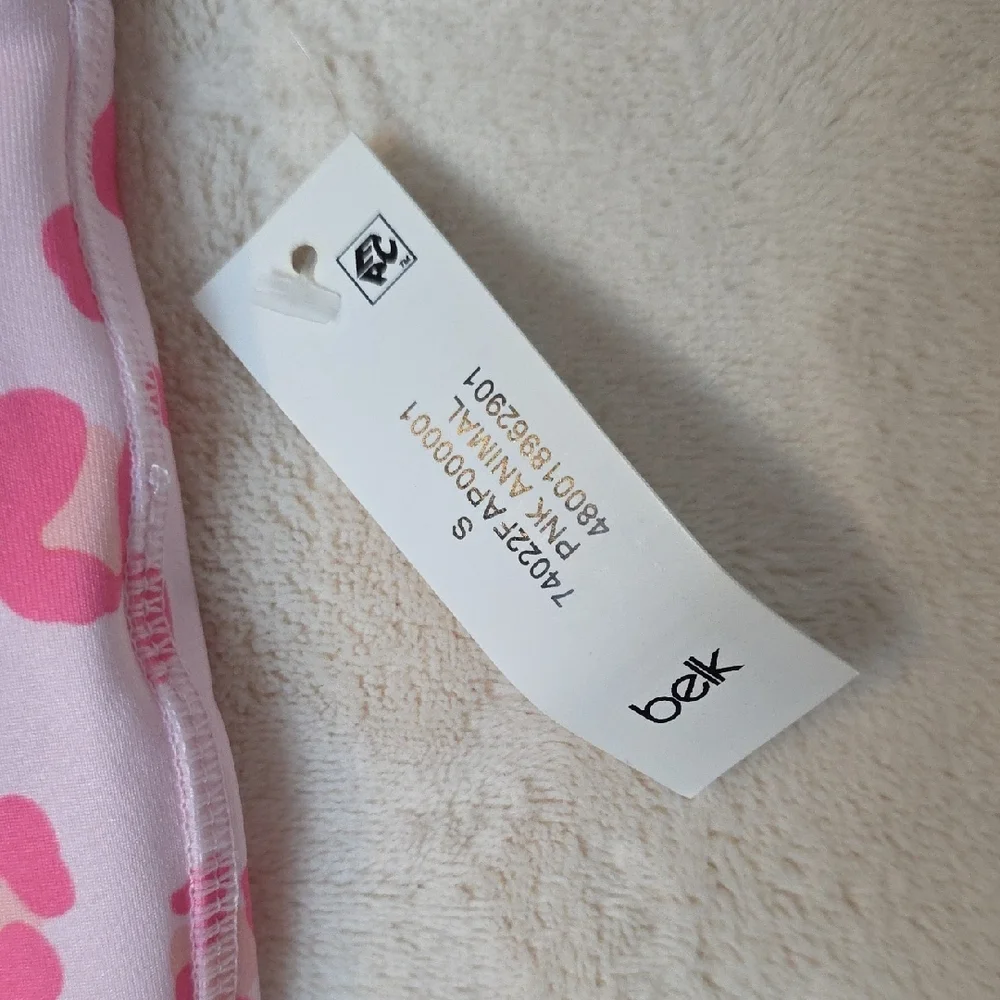 NEW Belk Cabana By Crown & Ivy Pink Animal Print‎ Kids Leggings